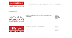 Desktop Screenshot of nejlepsi-adresa.cz